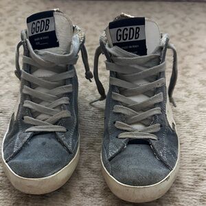 Golden Goose Kids High-Top Sneakers - Gray and White